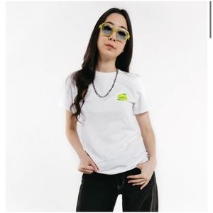 Sykkuno Merch By Fanjoy White Star Tee Shirt Size S